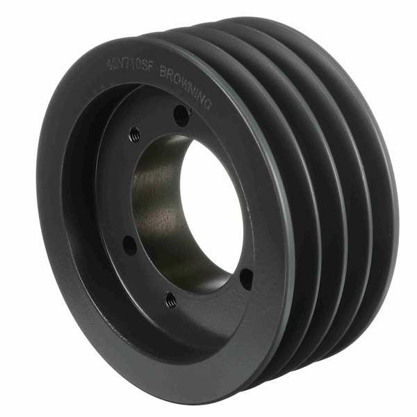 4 Groove Cast Iron Bushed Bore Multiple Sheave, 45V710SF